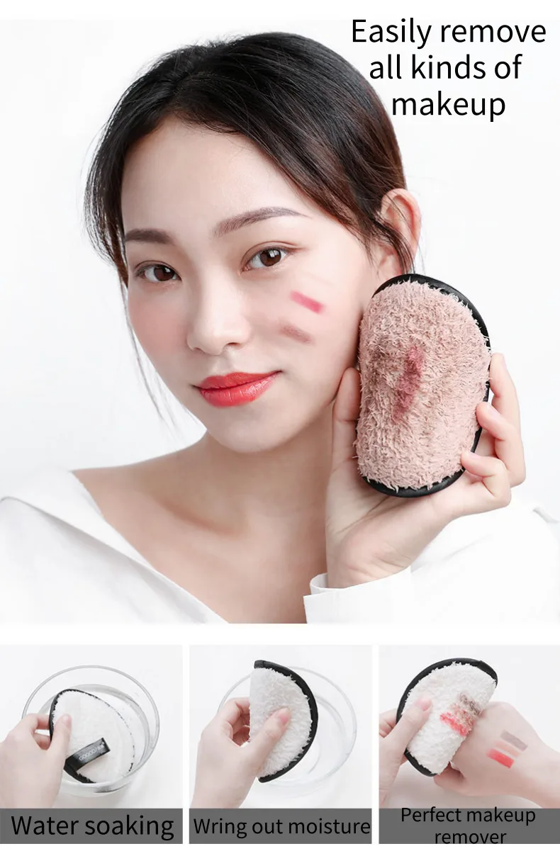 1 шт. мягкое полотенце для снятия макияжа из микрофибры очиститель лица плюшевый