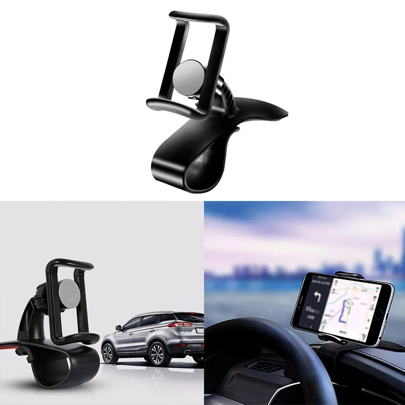 Держатель телефона на приборной панели автомобиля клипса 360 градусов