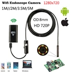 Камера-эндоскоп IP67, водонепроницаемая камера-бороскоп для Iphone, Android, ПК, IP, 8 мм, 1 м, 2 м, 3,5 м, Wi-Fi