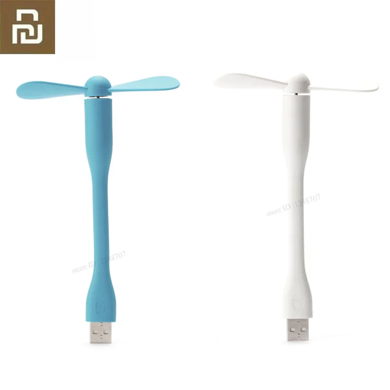 Xiaomi mi вентилятор портативный USB 2 листья гибкий mi ni портативный вентилятор Охлаждающий кулер адаптер для power Bank ноутбук
