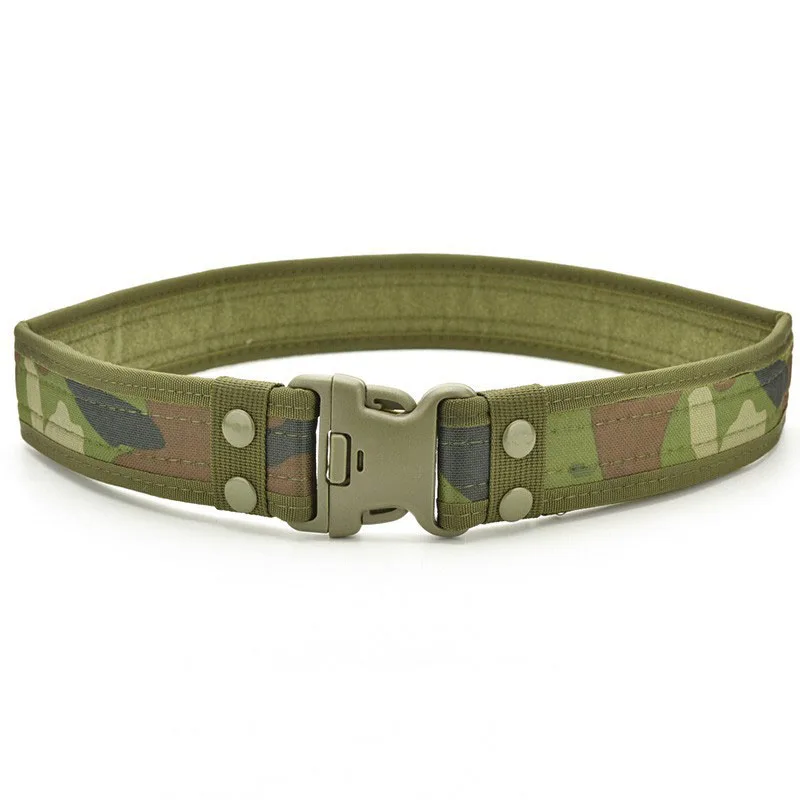 D camouflage green Лучший YBT тактический ремень мужские военные ремни армейские утолщенные холщовые тактические уличные пояса Регулируемый охотничий аварийный пояс - Цвет: D camouflage green