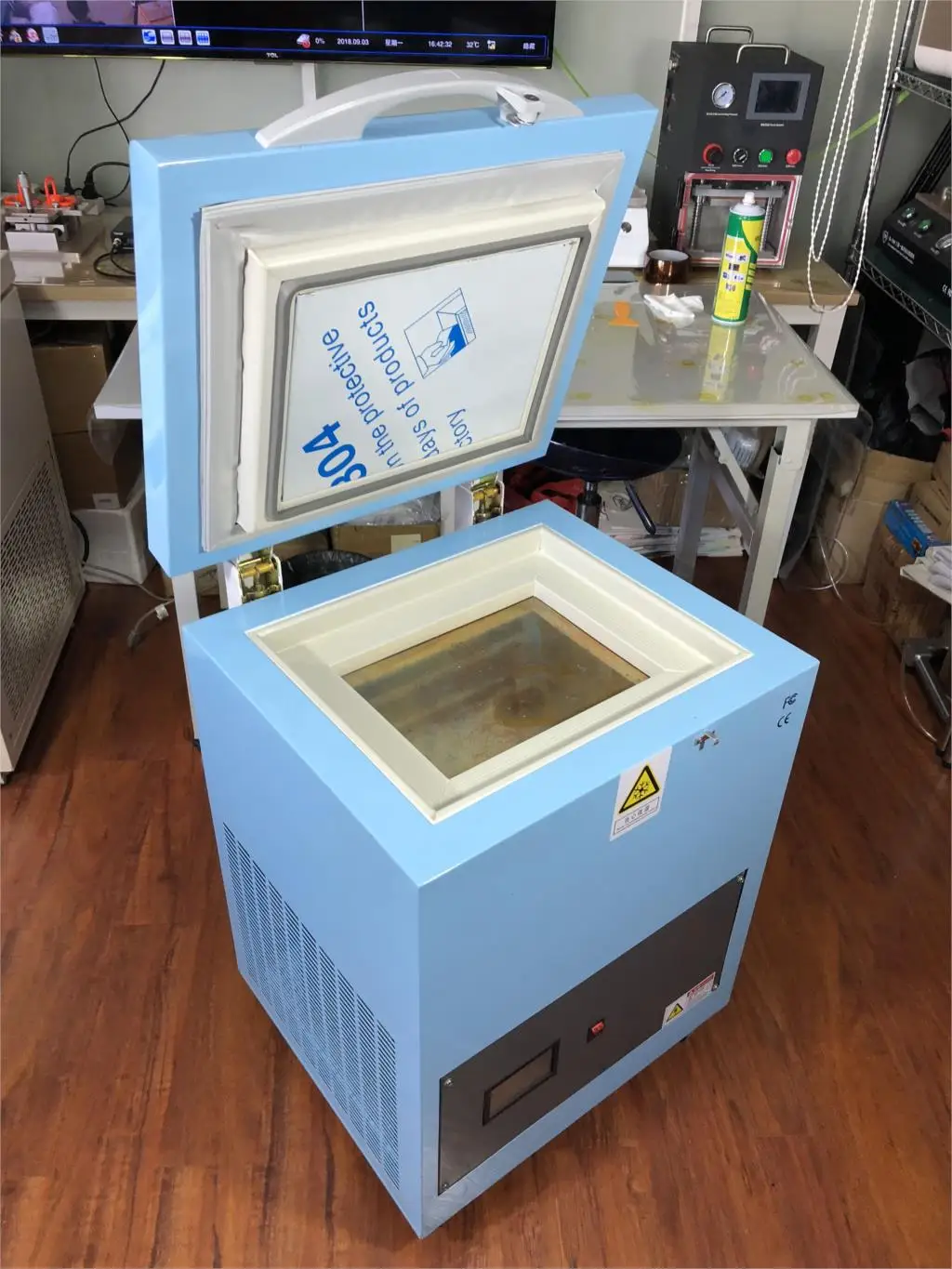 Новейший TBK Профессиональный mass-180c lcd сенсорный экран морозильная разделительная машина ЖК-панель замороженный сепаратор машина для края