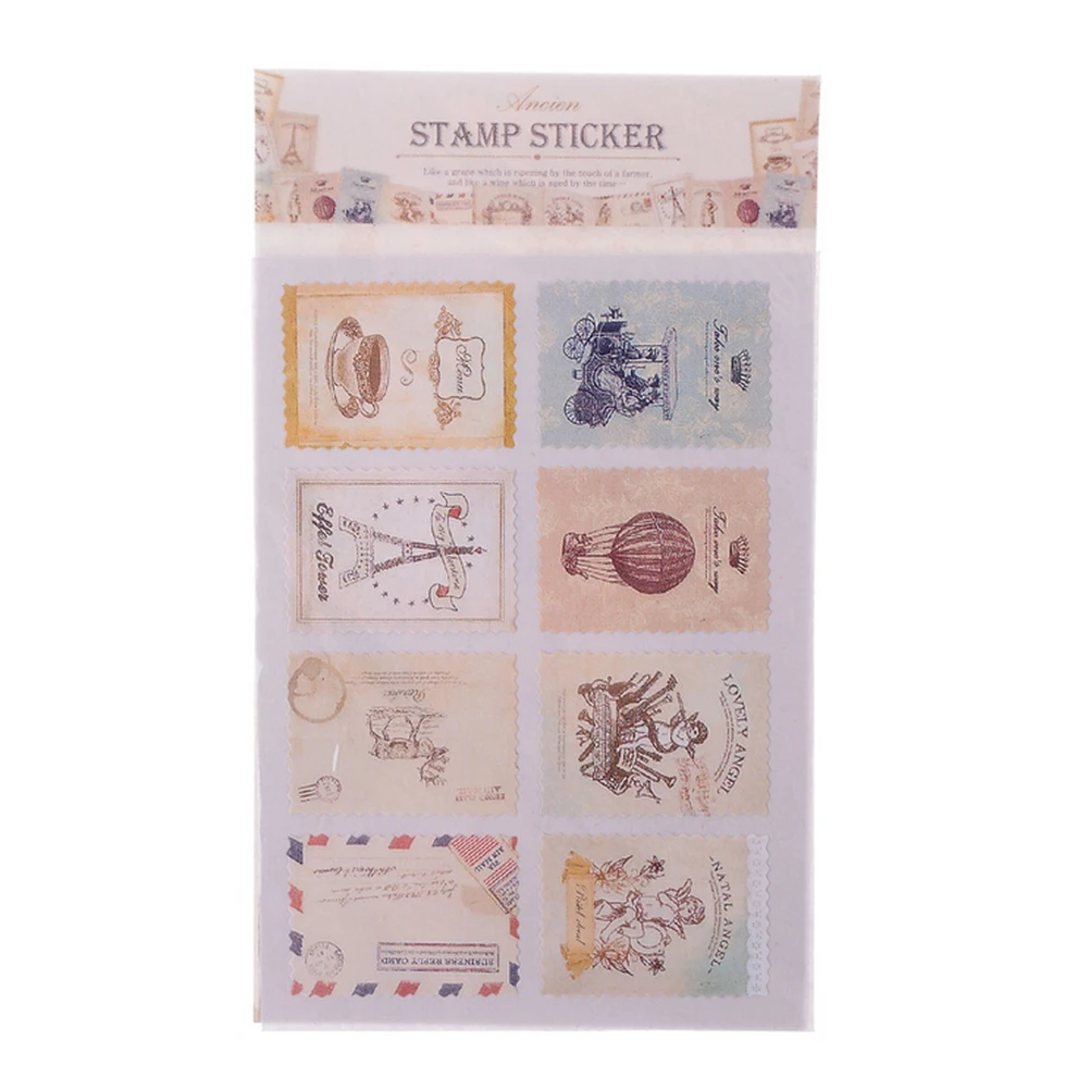 DIY винтажный альбом для зарисовок Note бумага Ретро башня Цветок штампы наклейки s
