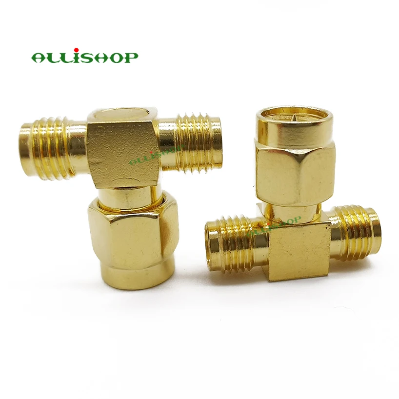 Кабель ALLiSHOP SMA Male Two Female тройной T радиочастотный разъем адаптера 3 сторонний Dual