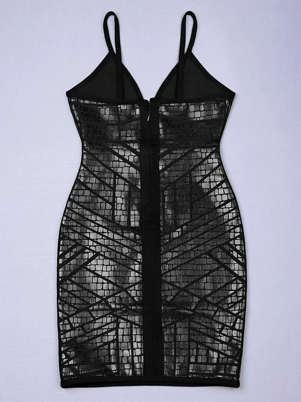 2018 женское сексуальное Бандажное платье с глубоким v-образным вырезом хит продаж