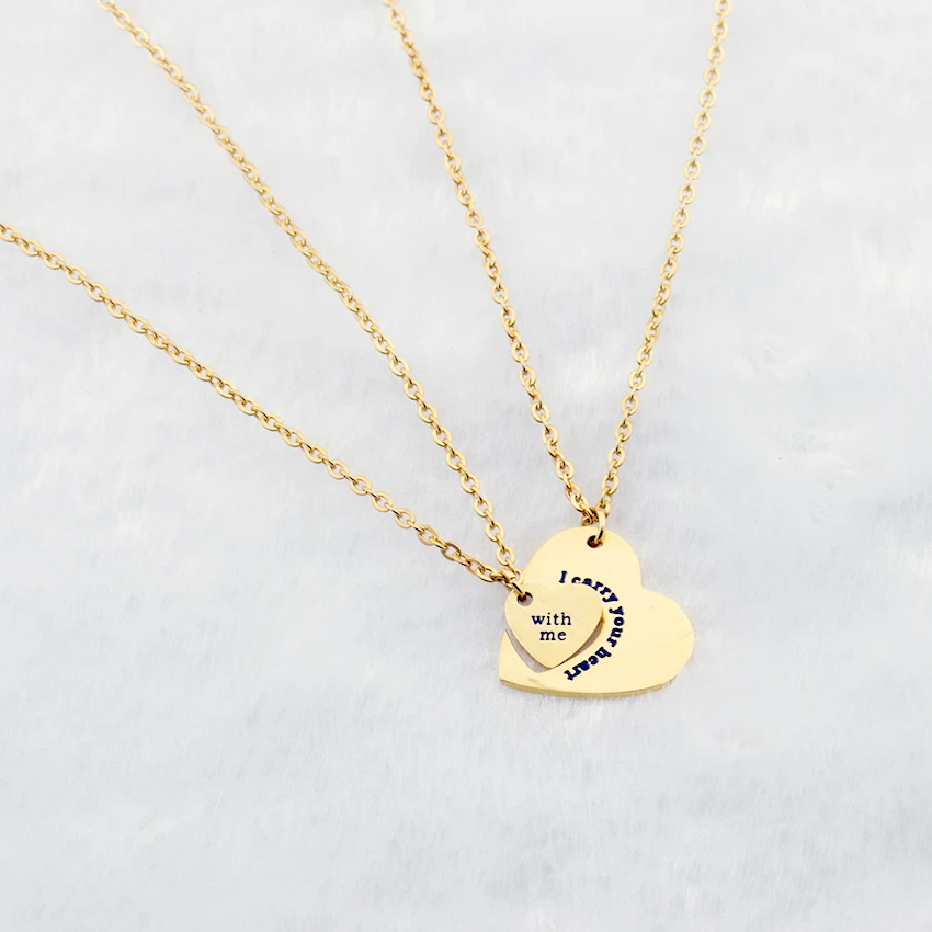 20 шт. подвеска Пазл я ношу ваше сердце вместе со мной|gifts for women|necklace with heartheart heart |