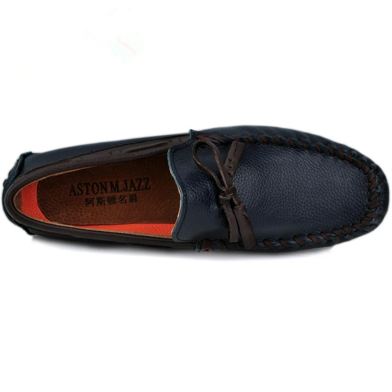 6 Colors Brand Genuine Leather Mens Breathable Slip On Tassel Loafers Casual Driving Shoes Business Man Summer Moccasins | Обувь