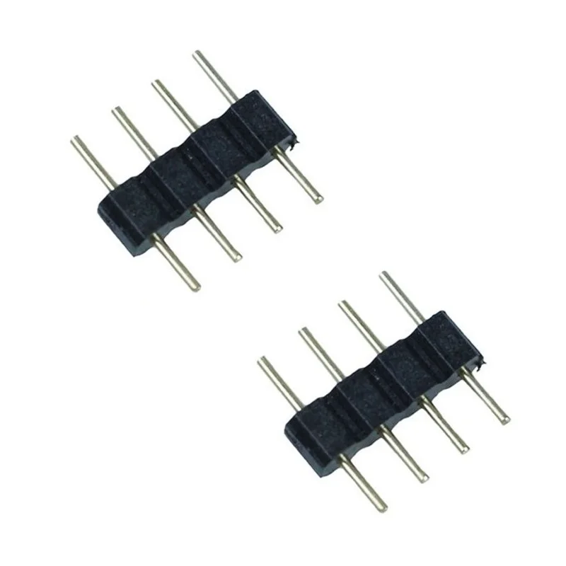 10 шт./4 шт. 4 Pin/5 Pin коннектор RGBW адаптер штырь иглы мужской тип двойной для RGB 5050 3528 Светодиодные полосы света светодиодный аксессуары 8,16