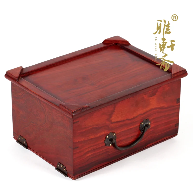 Подставка под старину из красного сандалового дерева с зеркалом|box box|box redbox jewelry |