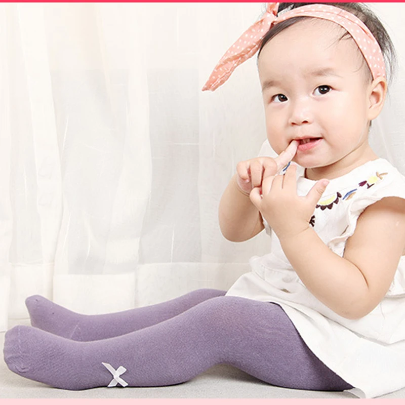 Новинка колготки для младенцев милые хлопковые чулки девочек сезон весна-осень