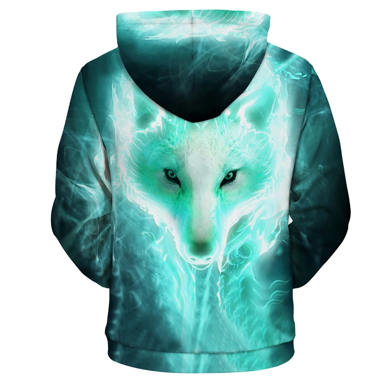 Cloudstyle, черные, белые повседневные толстовки, мужские, женские, 3D Толстовка, животное, собака, Хаски, волк, с принтом, толстовка, Забавный пуловер, зимняя куртка