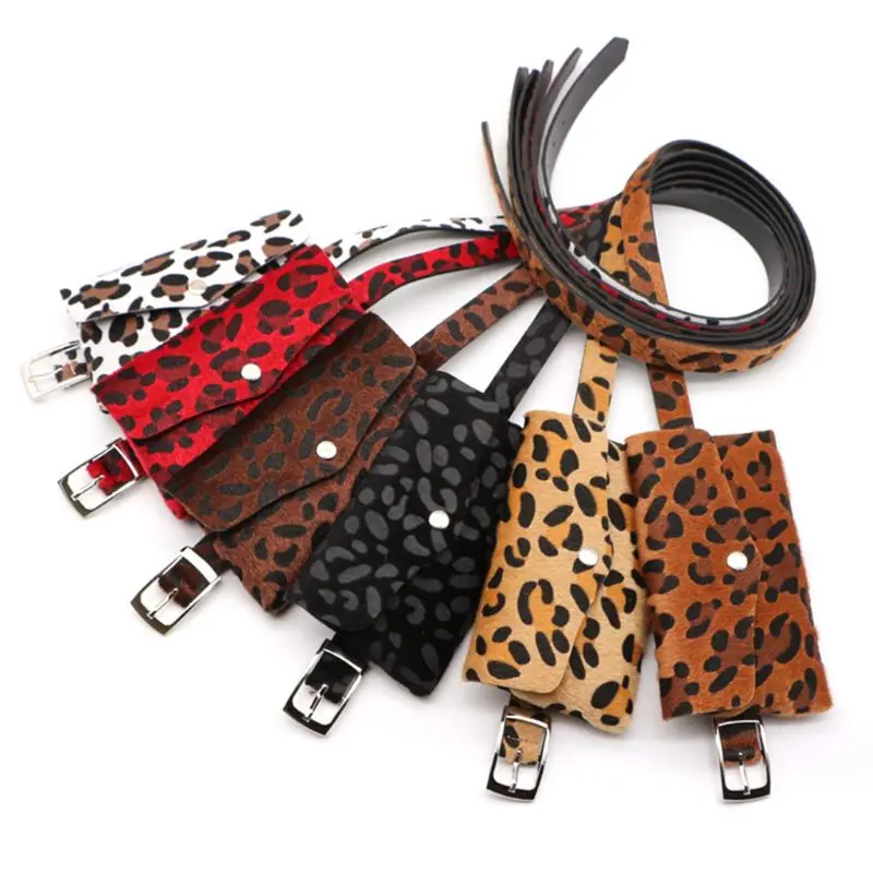 

Fashion Women PU Leather Mini Waist Bag Fanny Belt Pack Key Phone Purse Wallet