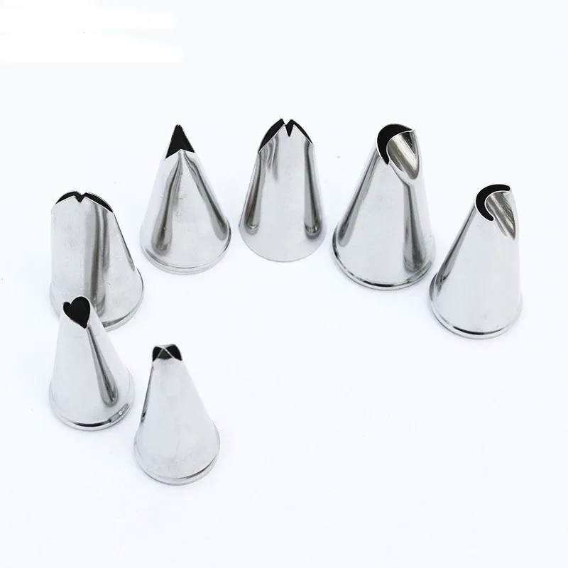 7 шт./компл. инструменты для украшения торта в виде листьев из нержавеющей стали