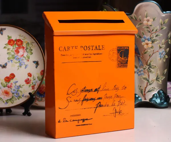 Новое поступление Деревенский металлический уличный почтовый ящик/коробки для