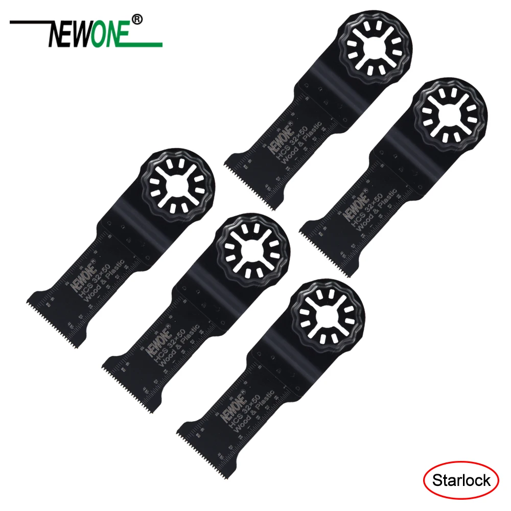 NEWONE 1-3/" HCS удлиненный Starlock E-cut мульти пильный диск пакет Осциллирующий Инструмент лезвия для резки дерева гипсокартона пластик