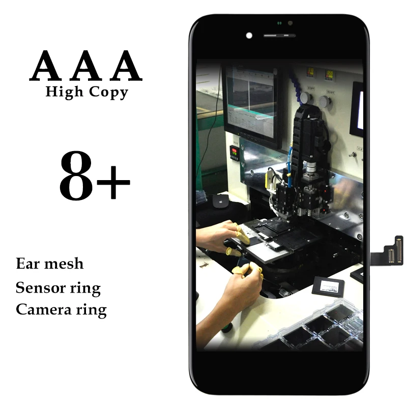 

3pcs Brand New AAA Touch Screen For iPhone 8P LCD Display Assembly Digitizer PR7 Screen Replacement For iphone 8 plus TFT