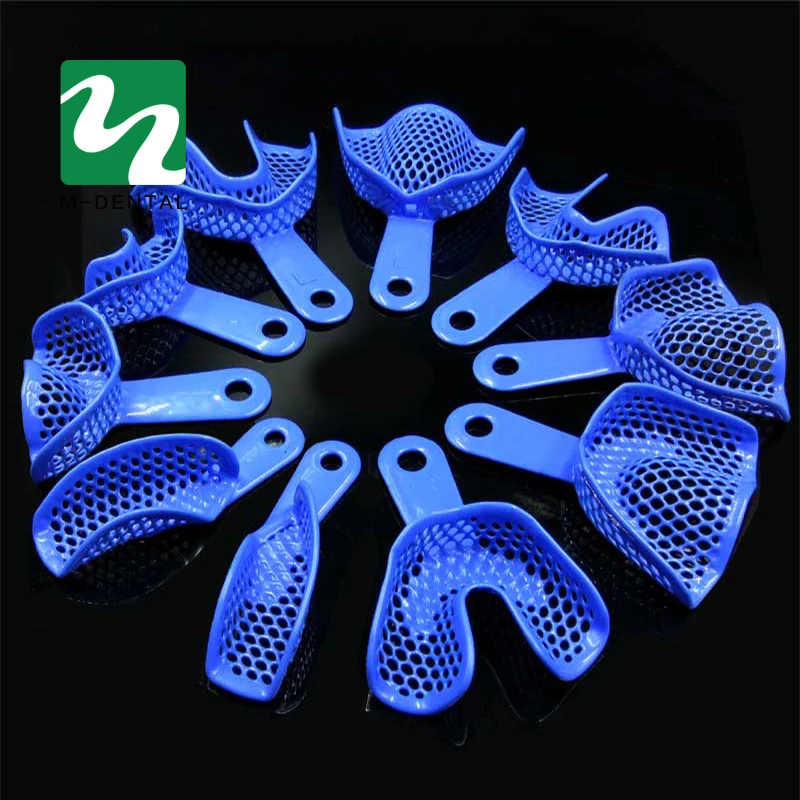 10 шт. пластиковые стальные зубные оттискные лотки фотоматериалы