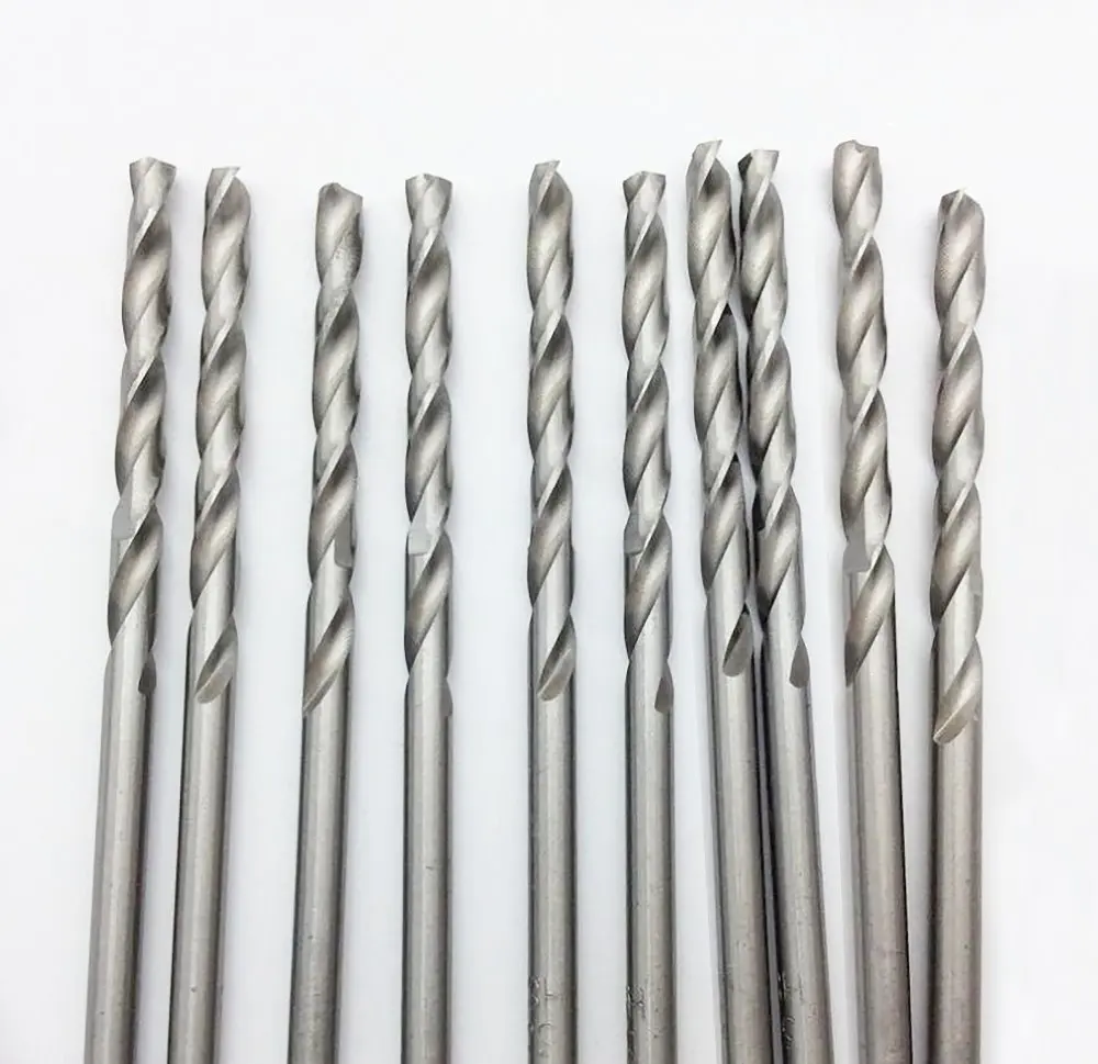 

10pcs Brocas 85mm Length Drill Bit Set Micro HSS9341 Twist Drilling Auger Bit Tool