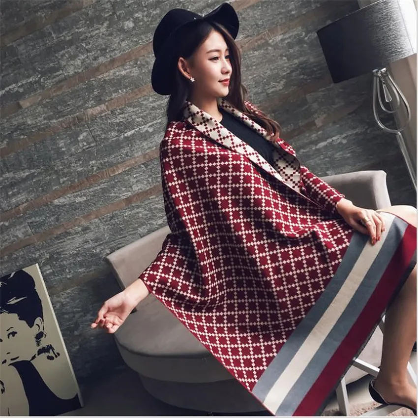 

Women Scarf Winter Autumn Woman Scarves Wrap Shawl Thick Women's Scarf Warm Cotton Cashmere Wool Blended Knit Brushed Poncho