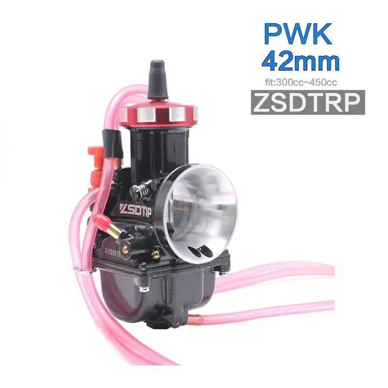 Alconstar универсальная производительность Quad Vent Carb PWK 33 34 35 36 38 40 42 мм PWK38 AS/S66 38 мм Air Striker для карбюратора - Цвет: 42mm ZSDTRP black