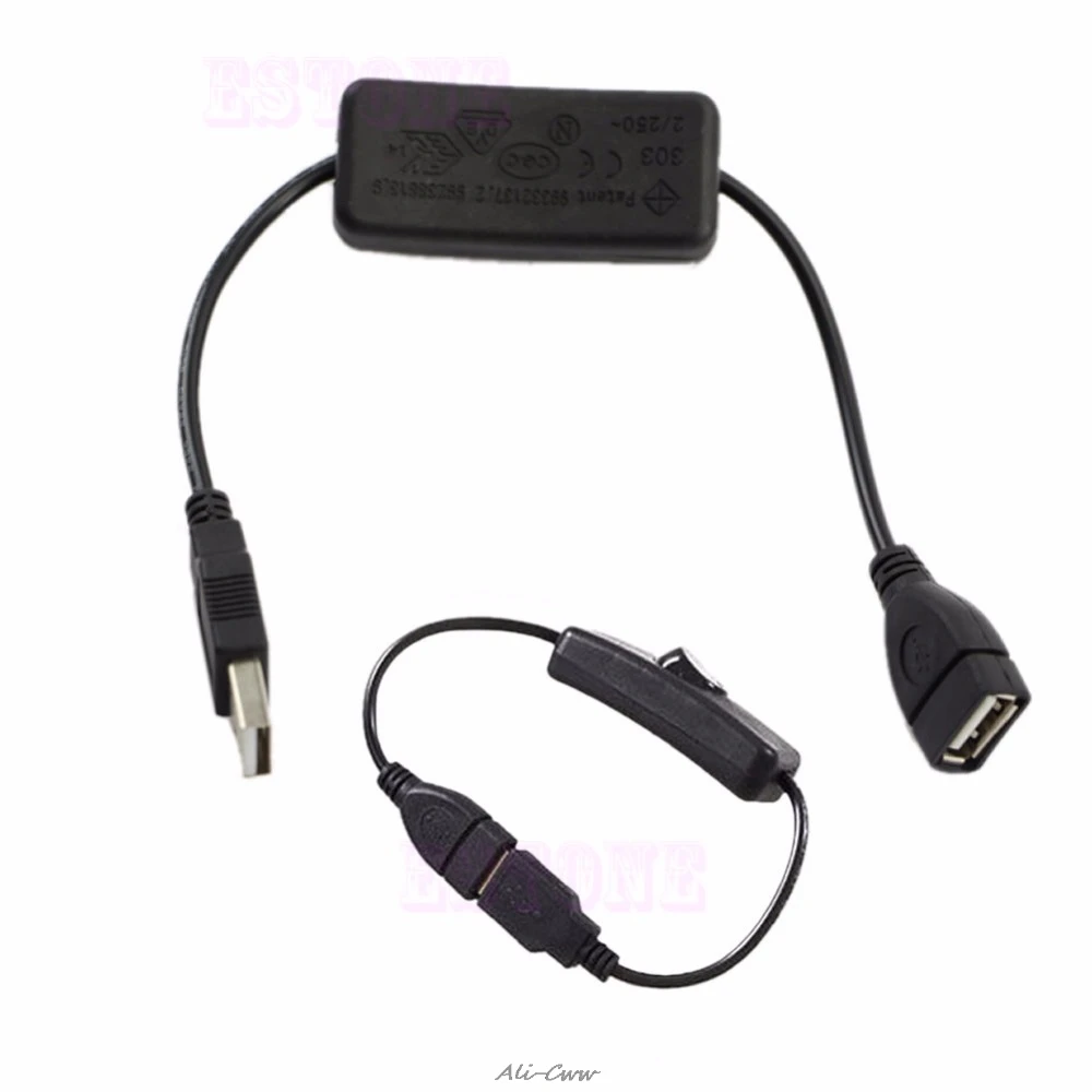 USB кабель с переключателем включения/выключения переключателя управления питанием для Arduino Raspberry Pi