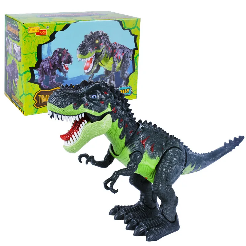 Электрический Динозавр мир Юрского периода говорящая игрушка T rex со вспышкой и