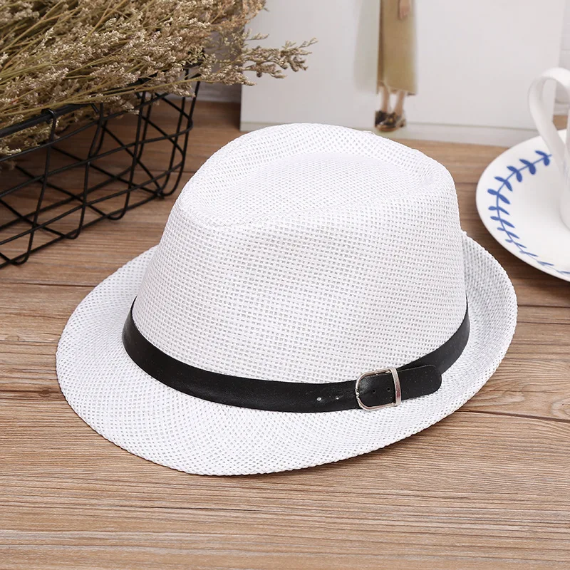 Соломенная шляпа с пряжкой для ремня мужчин и женщин|fedora panama hat|panama fedora hatsfedora |
