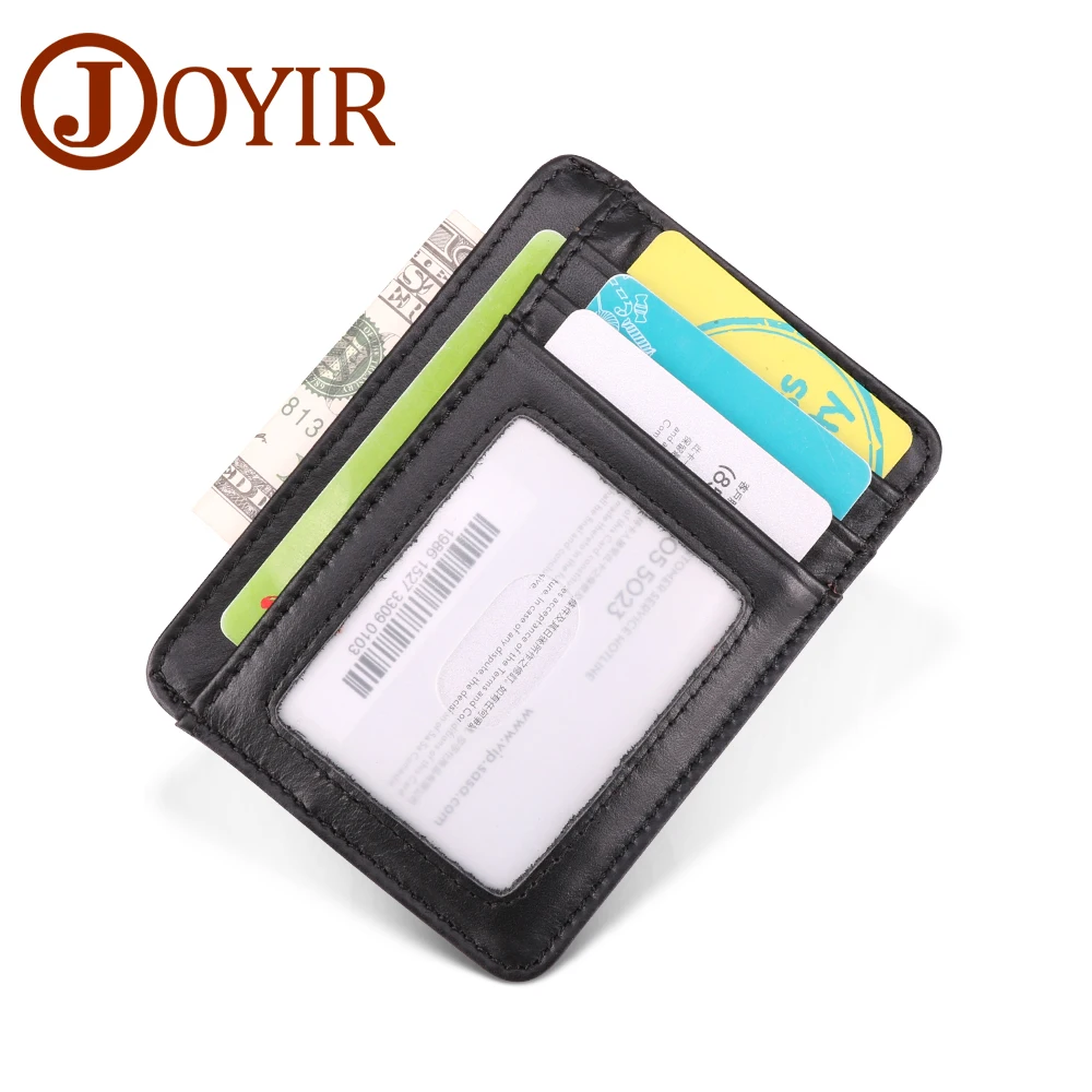 Joyir из натуральной кожи ID держатель для карт унисекс Тонкий RFID кошелек Кредитная карта ID держатель для карт для хранения денег кошелек чехол для Для мужчин Для женщин модная сумка