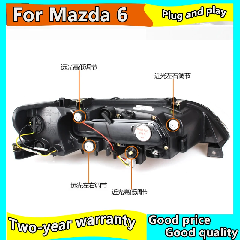 Стайлинга автомобилей головной светильник s для Mazda 6 2003 2015 светодиодный Mazda6