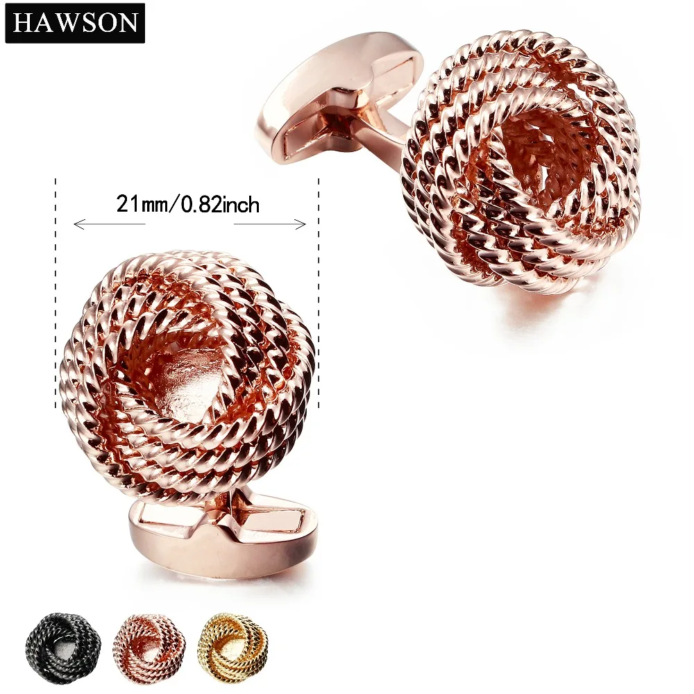 Розничная продажа золотые запонки мужские круглые металлические французская