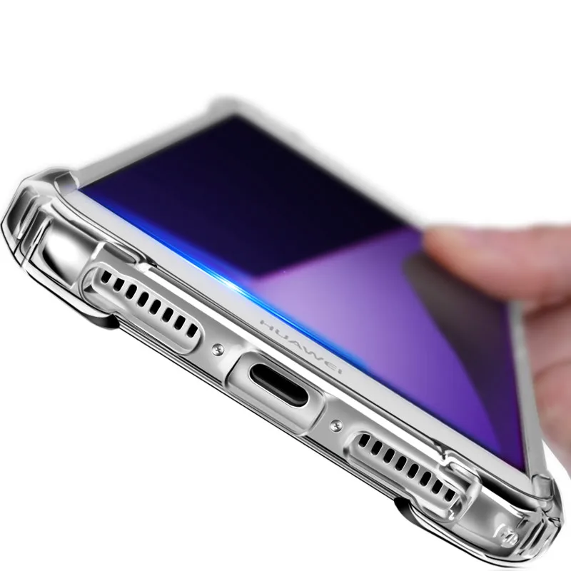 Чехол для Huawei P smart 2019 Mate 9 20 P10 P20 P30 P40 Pro Honor 9A 8X 9X 10 Lite Роскошный прозрачный