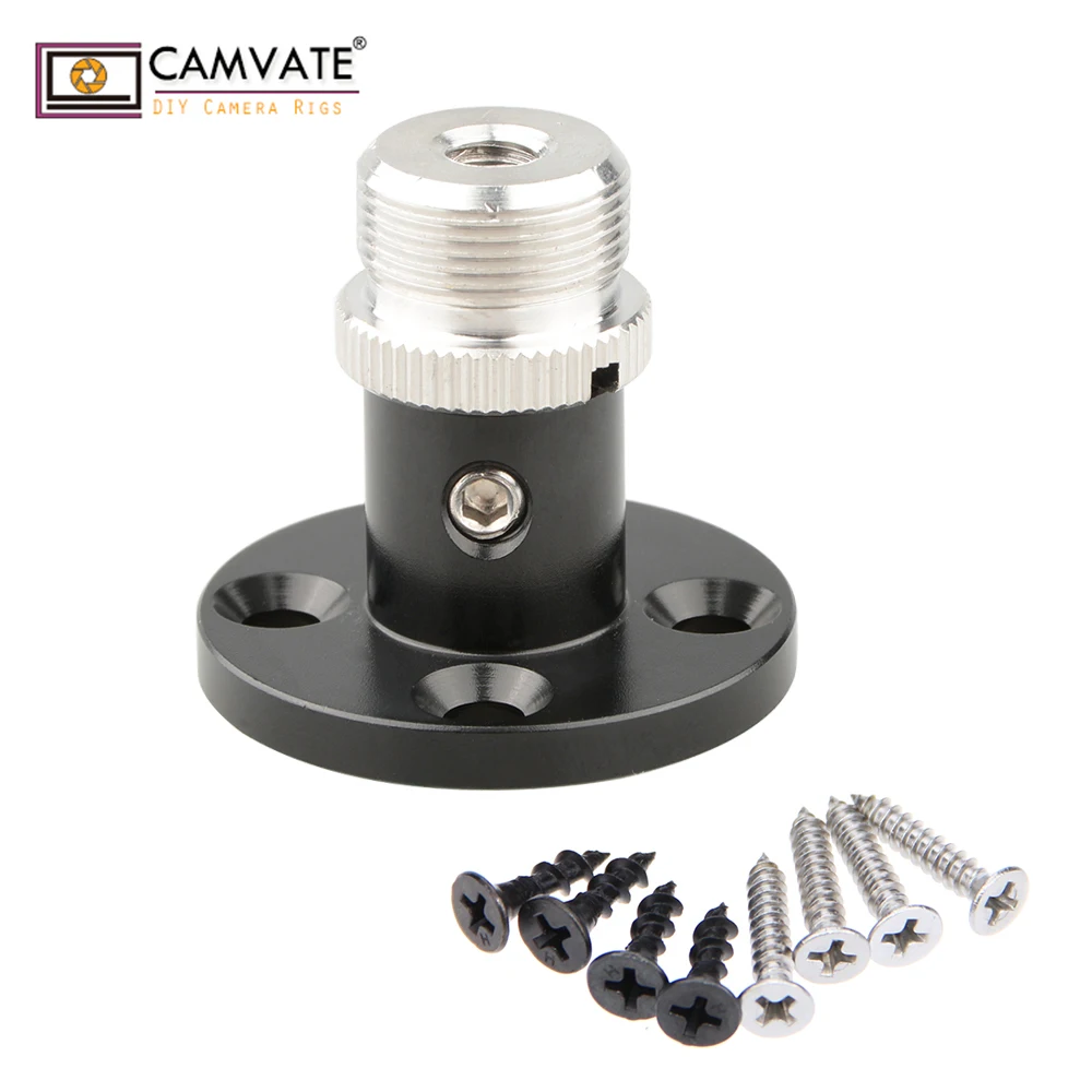 CAMVATE микрофонная стойка с монтажное основание и 1/4 &quot-20 Женский 5/8&quot-27
