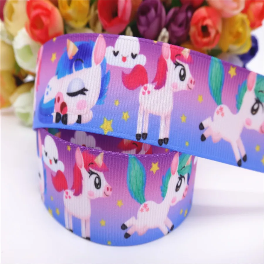 1 &quot25 мм 10 ярдов милые животные Печать Grosgrain лента для DIY hairbow материалы ручной
