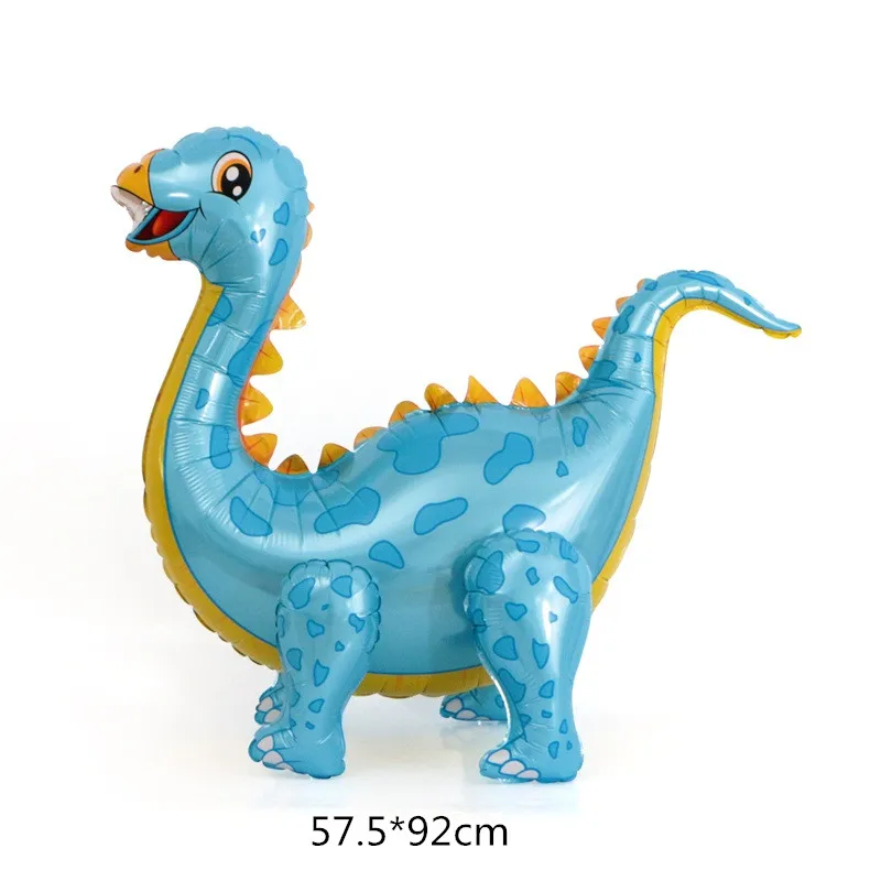 blue stegosaurus 1 шт большой 4D ходячий динозавр фольгированные шары для мальчиков воздушные шарики в виде животных Детский динозавр день Рождения Вечеринка мир Юрского периода декоративный шар - Цвет: blue stegosaurus