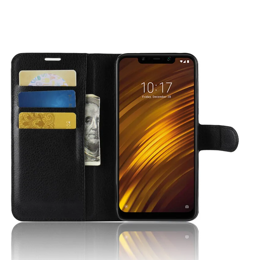 Чехол книжка для Xiaomi pocophone f1 кожаный чехол телефона с подставкой чехлы книжки poco