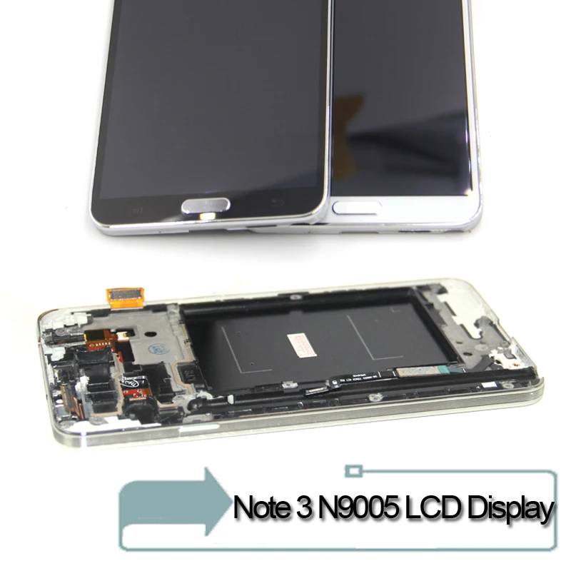 Черный белый цвет для samsung Galaxy Note 3 N9005 ЖК-дисплей Дисплей Сенсорный экран планшета
