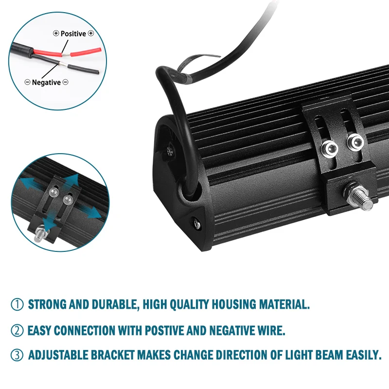 12 дюймов 17 20 четырехрядный прямой светодиодный светильник комбинированный