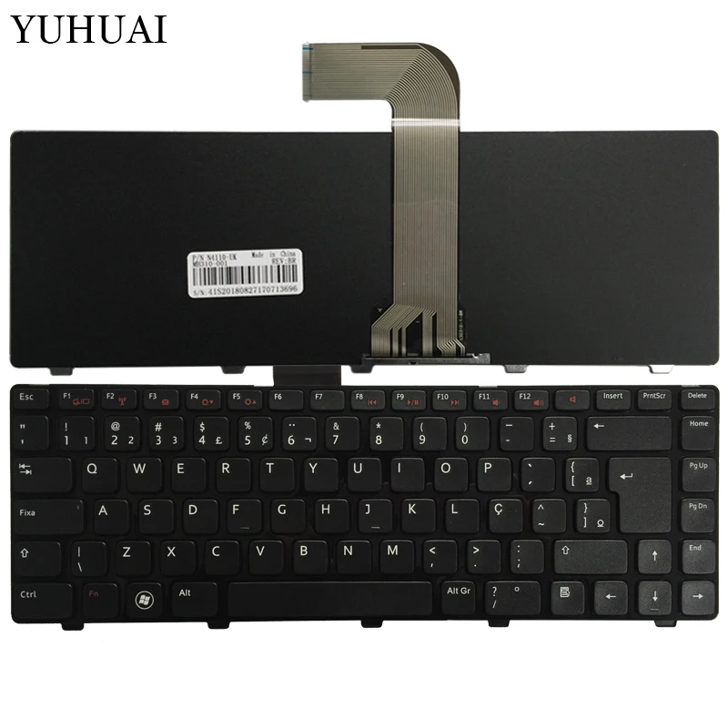 Бразилия BR Клавиатура для ноутбука DELL INSPIRON 14R N4110 M4110 N4050 M4040 N5050 M5050 M5040 N5040 X501LX502L P17S