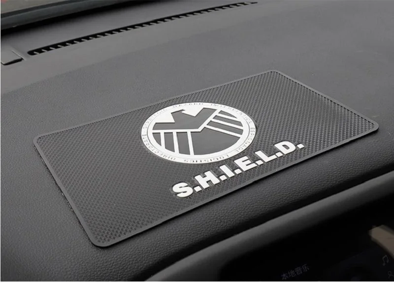 SHIELD Автомобильный большой размер нескользящий коврик Марвел Мстители Железный человек Капитан Америка Спайдермен, Супермен, Бэтмен Трансформеры аксессуары - Название цвета: SHIELD