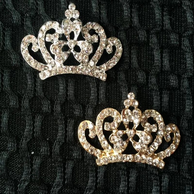 

Yundfly 5 шт. Корона Стразы Кнопки Diy Bling сплав Корона для женщин Свадебная вечеринка невесты головной убор кнопки для украшения волос