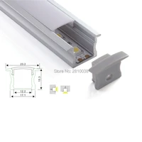 10 x 1m setslot t style anodized led strip aluminium channel from al6063 aluminum profile supplier for recessed floor lights