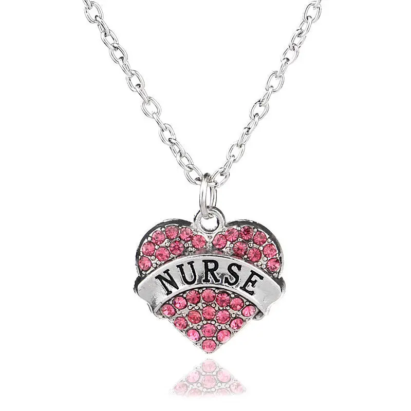 Розовое сердце из горного хрусталя женское ожерелье подвеска ювелирных изделий