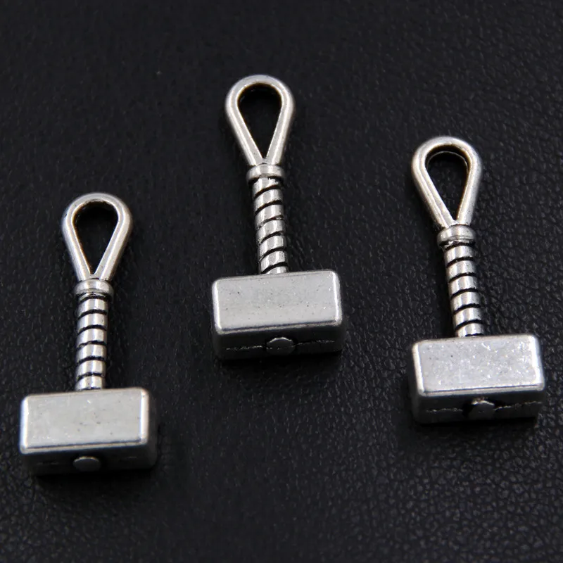 8 шт серебряный цвет Mjolnir подвеска в виде молотка подвески для diy ювелирных