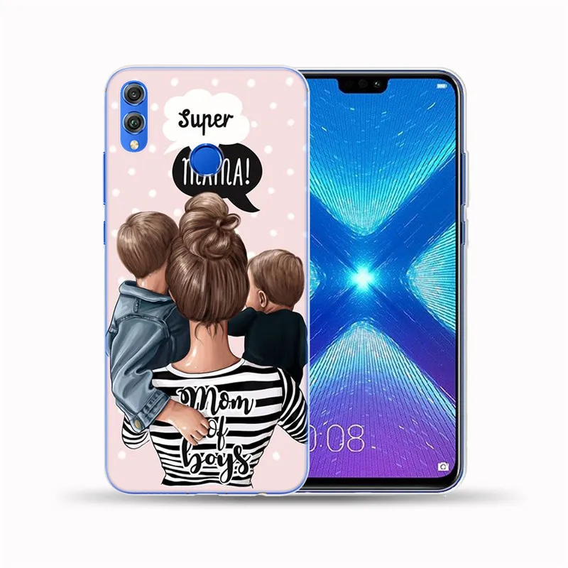 Волосы для мам и детей, девочек queen Мягкий ТПУ чехол Обложка для huawei Honor 9 10 Lite 8X 6X Y5 Y6 II Y3 Y7 Y9 Y5 Prime NOVA 3 3I 4 - Цвет: 7