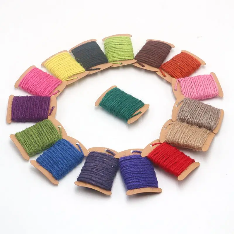 2 мм цветная пеньковая веревка Студенческая креативная Ремесленная бутылка