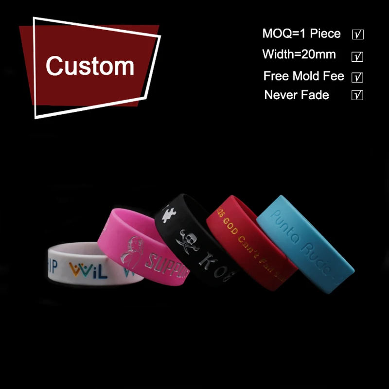 1 шт. Широкоформатные стандартные резиновые силиконовые ленты для