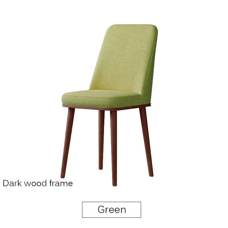 Wooden base Green Скандинавские INS обеденный стул из искусственной кожи Модный креативный современный минималистичный мебель стол и стул Повседневный кофейный офисный домашний стул - Цвет: Wooden base Green