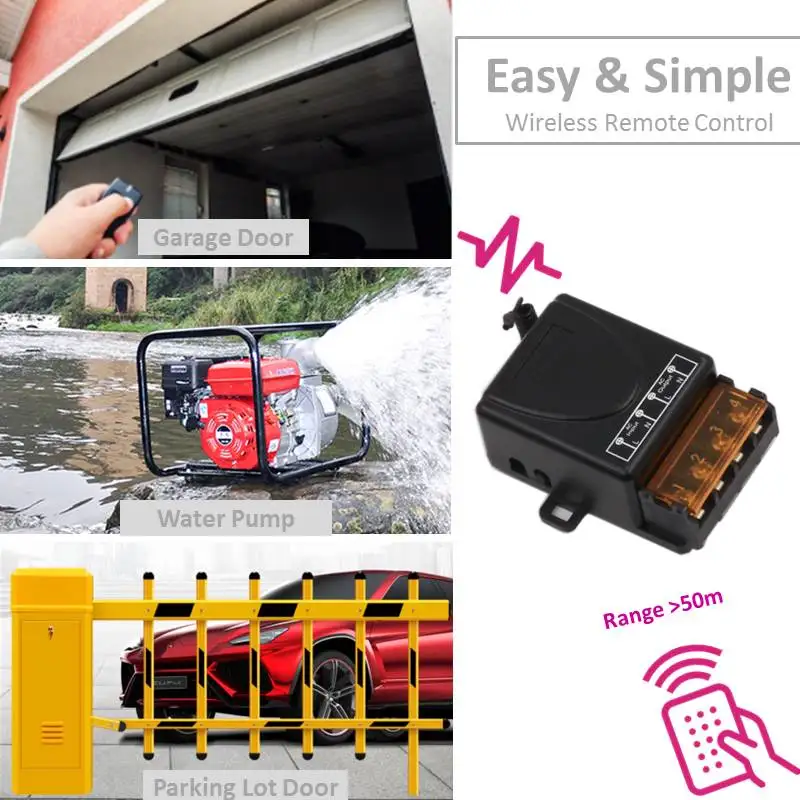 Беспроводной универсальный пульт дистанционного управления 433 МГц AC220V 30A 1CH rf