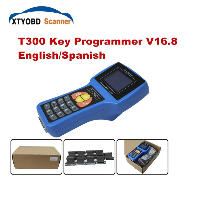 Полный Набор T300 Автоматический Ключевой Программист Т 300 V16.8 OBD2 Ключ транспондер