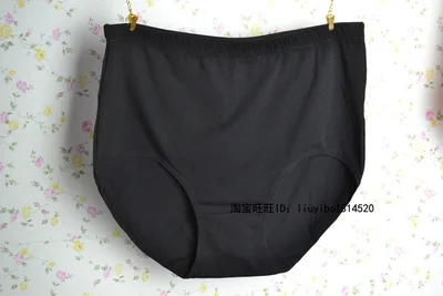 10Pcs black ropa interior femenina, одноцветное нижнее белье, 10 шт./лот, молочный шелк, женские трусики размера плюс 6XL, женское нижнее белье, женские трусы - Цвет: 10Pcs black